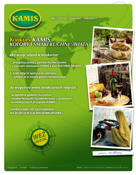 Konkurs „Kolory i smaki kuchni świata” na fanpagu KAMIS