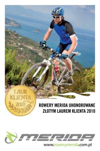 „Złoty Laur Klienta 2010” dla rowerów marki MERIDA