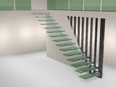 Chodząc po szkle – szklane schody